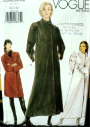 9953 EZ VOG CLASSY FLARE LINED COLLAR COAT LENGTHS PATTERN 6-14